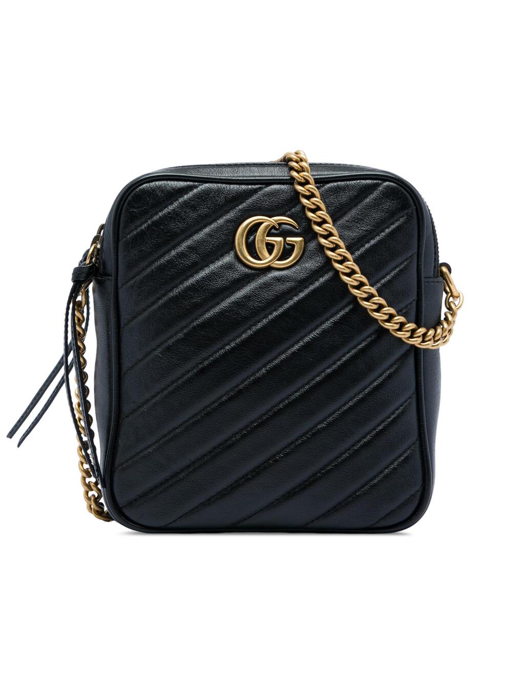 Gucci Gg Marmont Double Zip Camera Bag #376095G91B